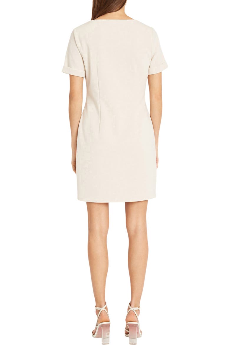 DONNA MORGAN FOR MAGGY Diagnoal Zip Sheath Minidress, Alternate, color,