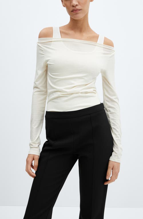 Mango Straight Leg Slouchy Tailored Pants In Black