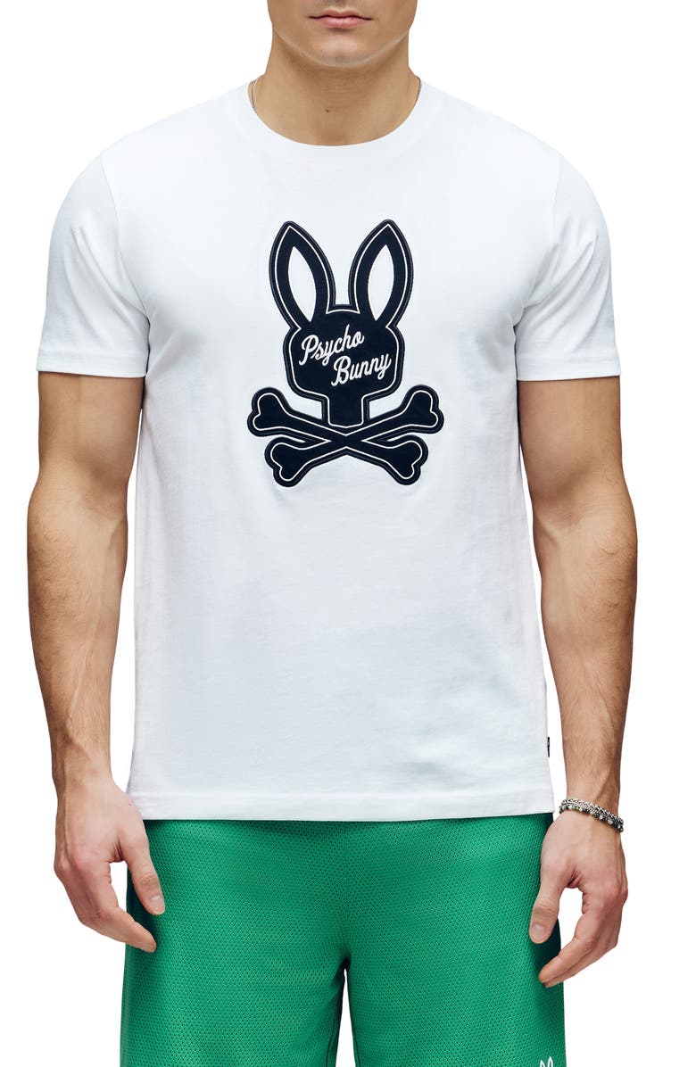 Psycho Bunny Derek Pima Cotton Appliqué Logo T-Shirt, Main, color, 