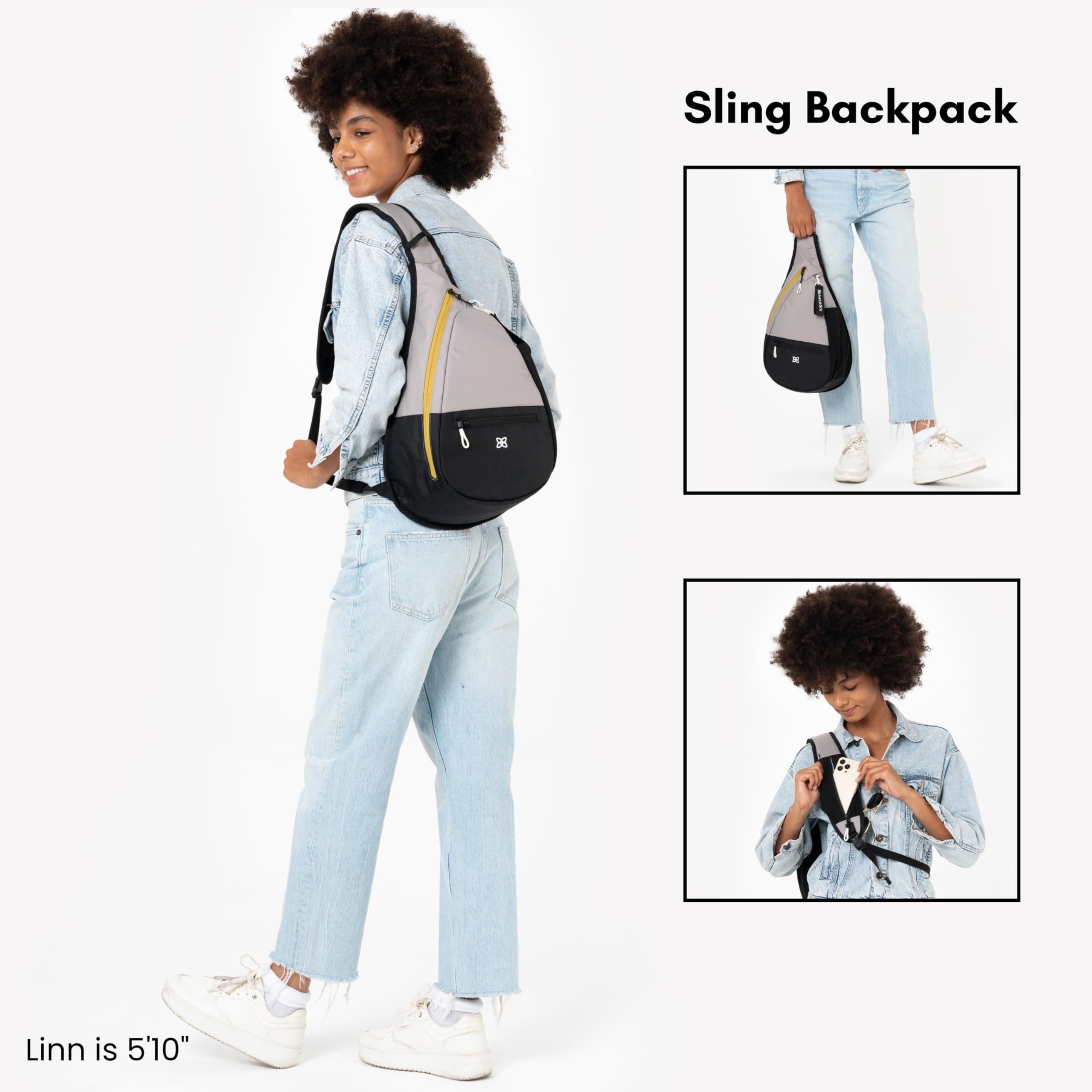 Esprit Anti Theft RFID Protection Sling Bag, Fits 10 Inch Tablet, Alternate, color, Wasabi Stone