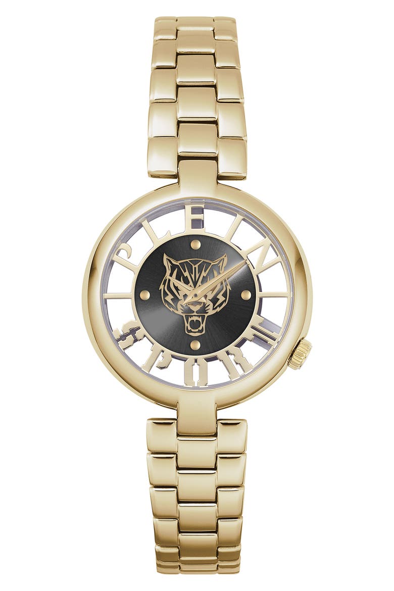 Tiger Luxe Bracelet Watch, 36mm, Main, color, GOLD