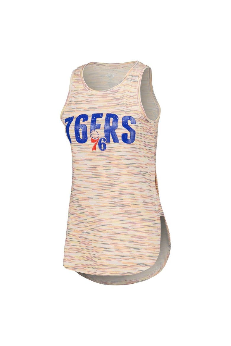Women's Concepts Sport White Philadelphia 76ers Sunray Tank Top, Alternate, color, White
