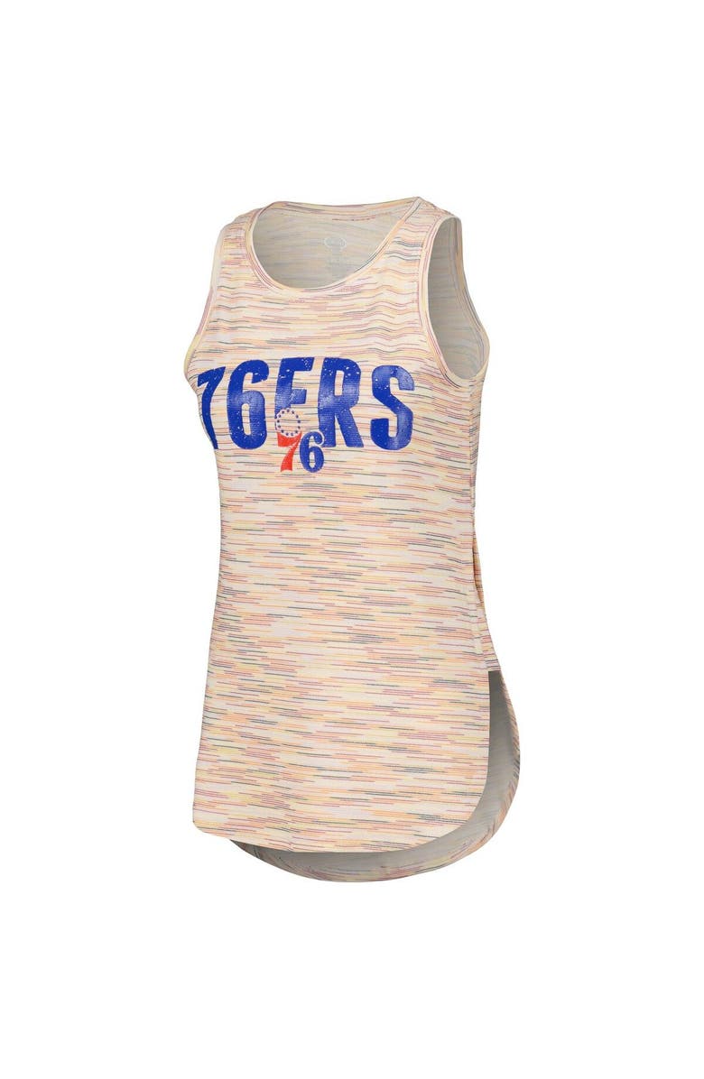 CONCEPTS SPORT Women's Concepts Sport White Philadelphia 76ers Sunray Tank Top, Alternate, color, White