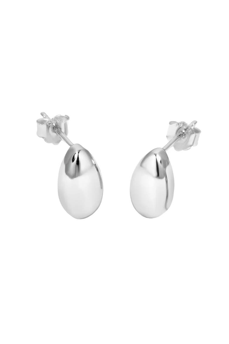 Sterling Silver Teardrop Earrings, Main, color, Silver