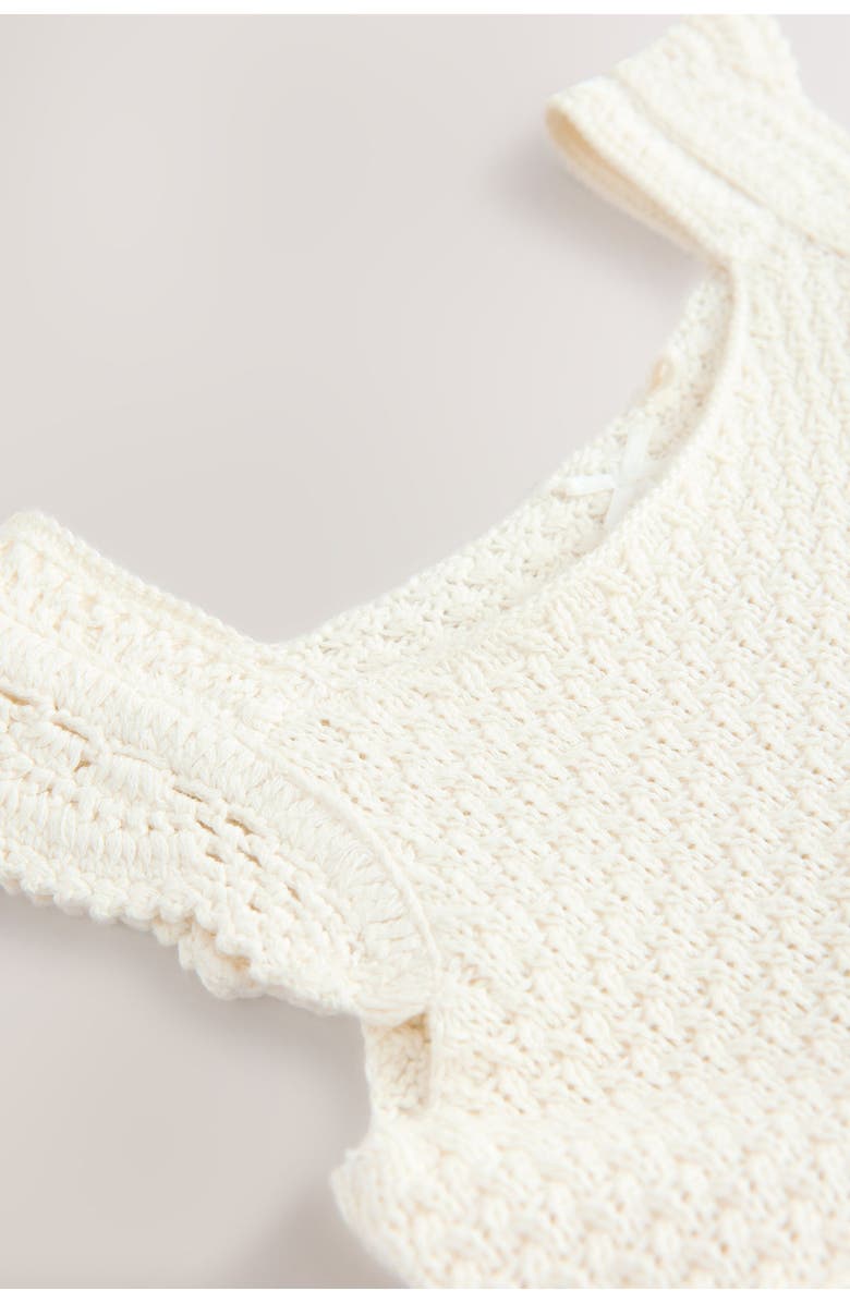 NEXT Kids' Mixed Media Sundress, Alternate, color, White