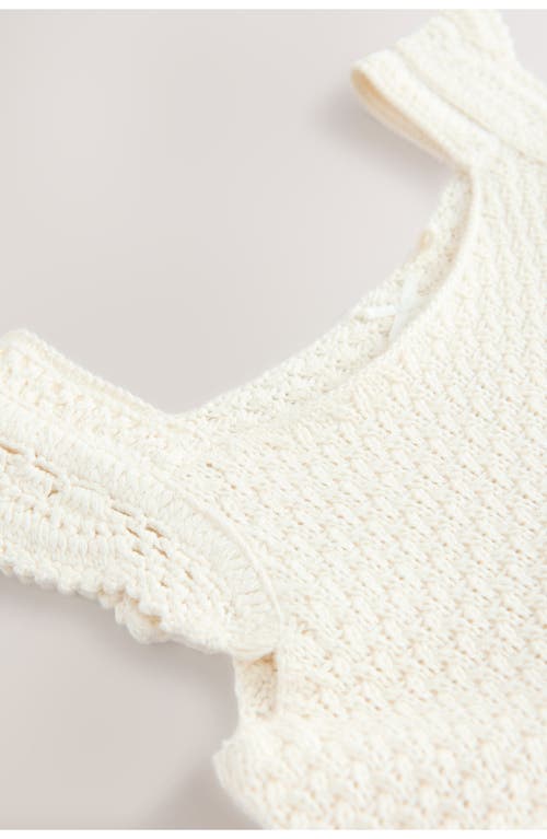Next Kids' Mixed Media Sundress In White