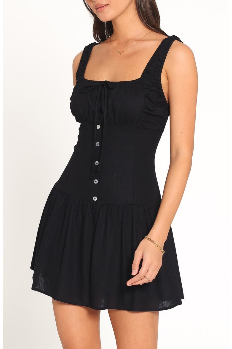 Miley Sleeveless Minidress, Alternate, color, BLACK
