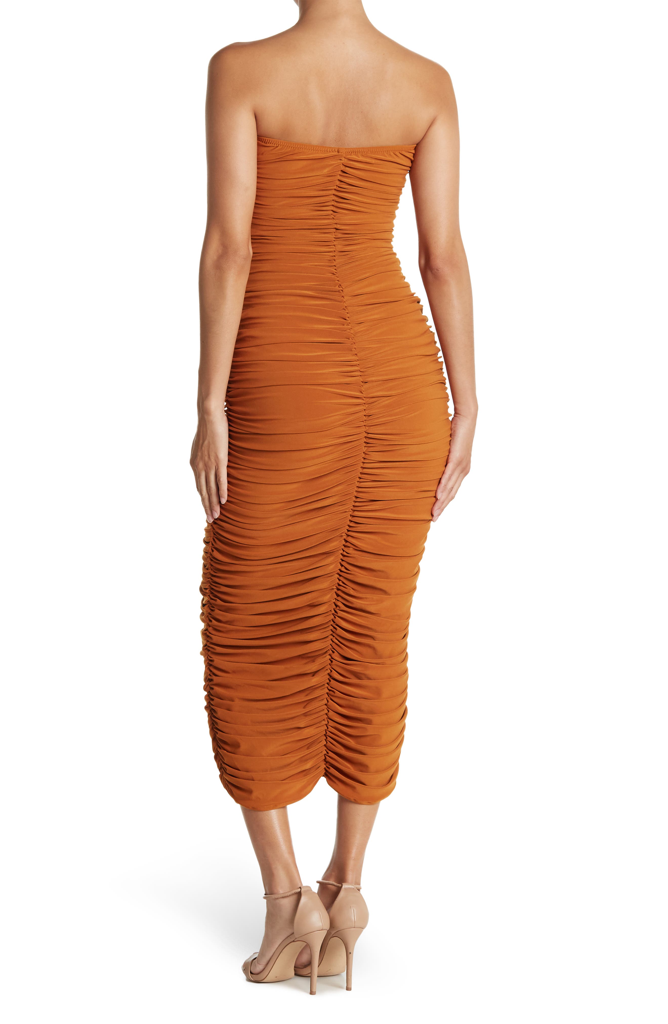 Norma Kamali Slinky Ruched Strapless Maxi Dress (Women) | Nordstromrack