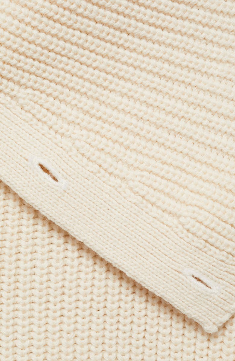 MANGO Asymmetric Rib Cardigan, Alternate, color,