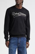Dolce&Gabbana Long Sleeve Wool Crewneck T-Shirt