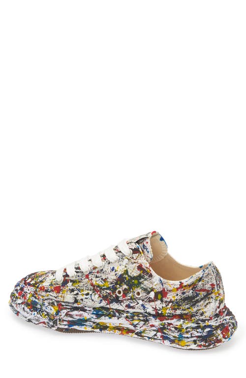 Miharayasuhiro Maison Mihara Yasuhiro Peterson23 Og Sole Sputtering Paint Canvas Sneaker In White Multi