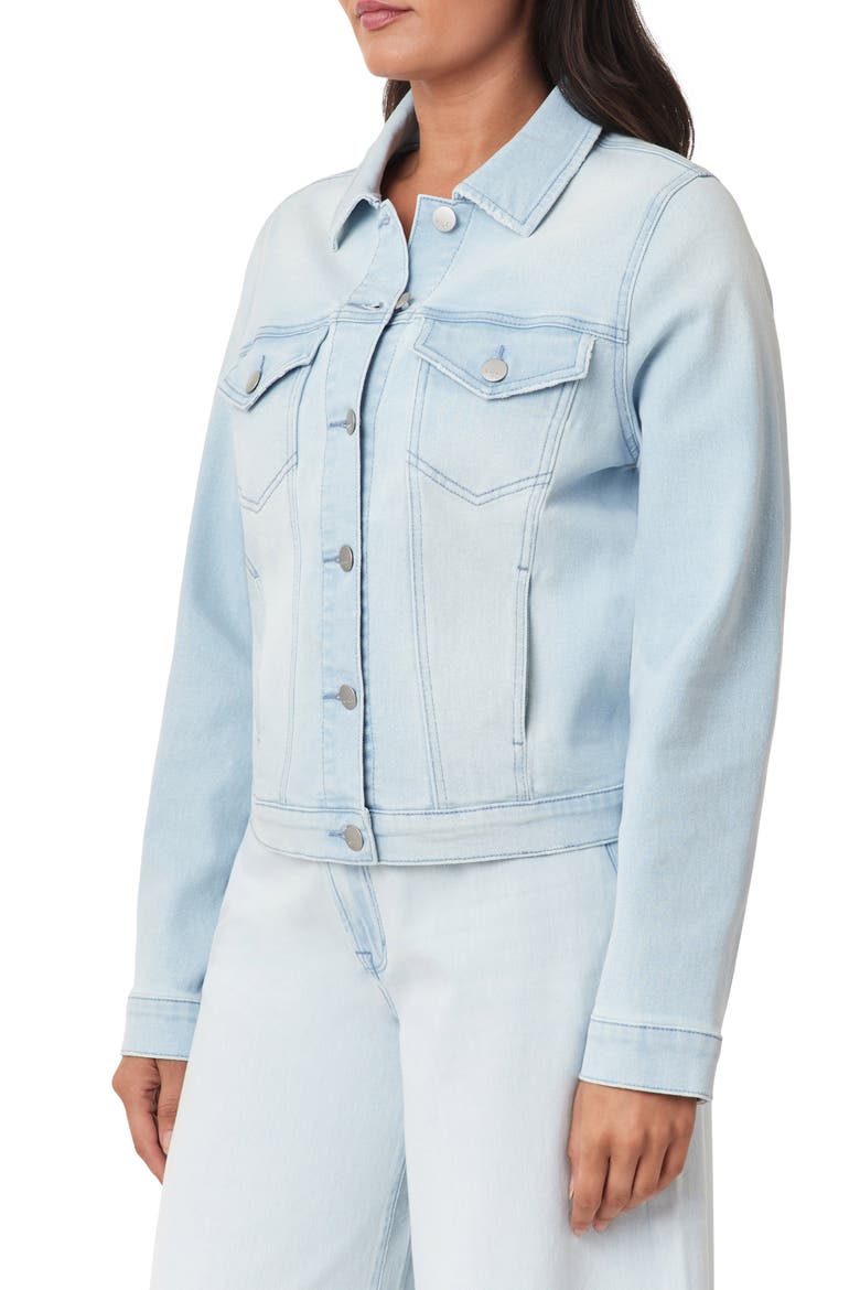 New Forever Crop Denim Jacket, Alternate, color, SALTWATER