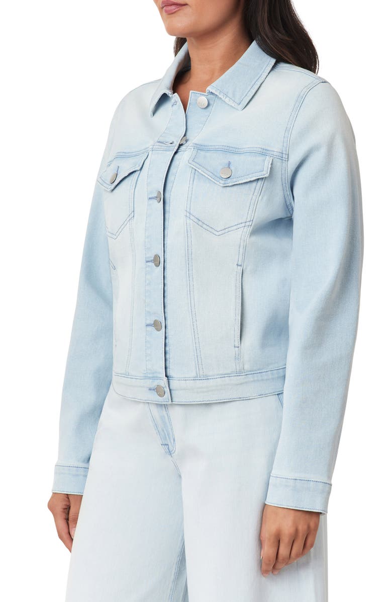 Kensie New Forever Crop Denim Jacket, Alternate, color, Saltwater