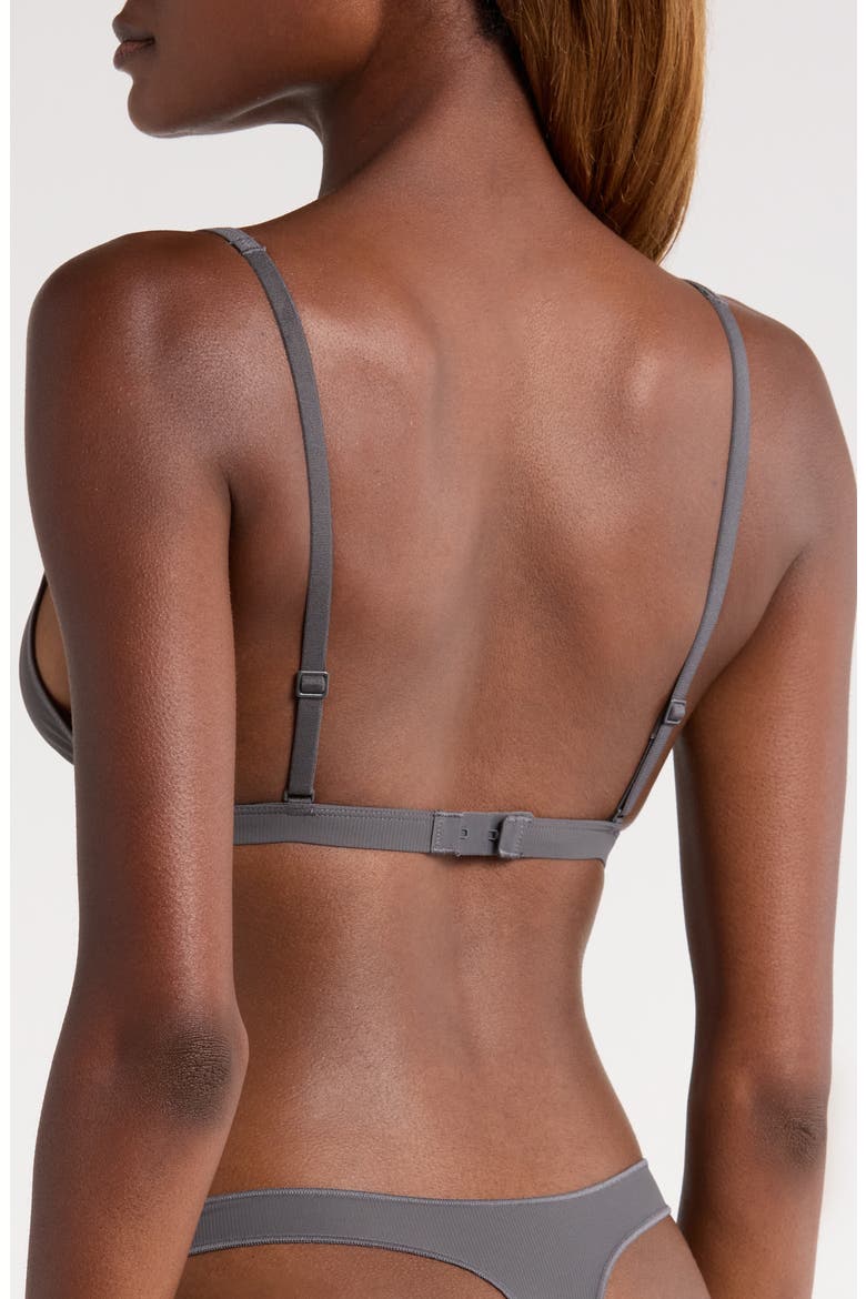 Intimately FP Collagen Yarn Triangle Bralette, Alternate, color, GREY