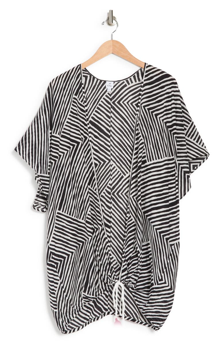 Echo Paradise Weave Tie Hem Cover-Up, Alternate, color, 