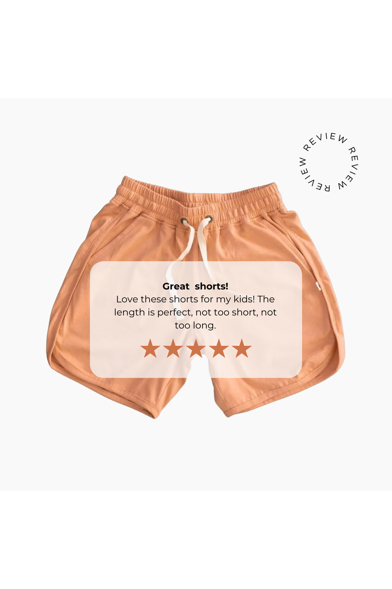 Kids' Ollie Organic Cotton Jersey Shorts, Alternate, color, Sherbet
