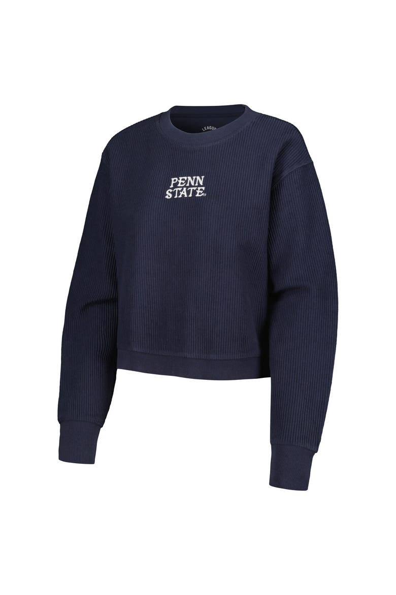 Women's League Collegiate Wear Navy Penn State Nittany Lions Timber Cropped Pullover Sweatshirt, Alternate, color, Navy