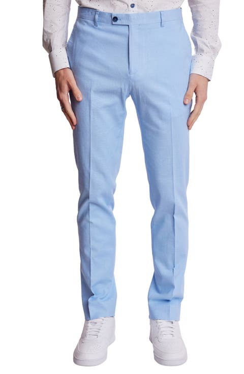 Downing Slim Flat Front Linen Blend Dress Pants (Regular & Big)