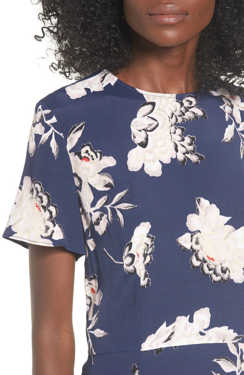 Leith Print Midi Dress, Alternate, color, 