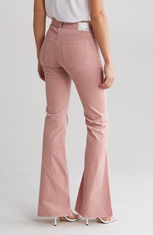 Ag Quinne High Waist Flare Leg Jeans In Pink