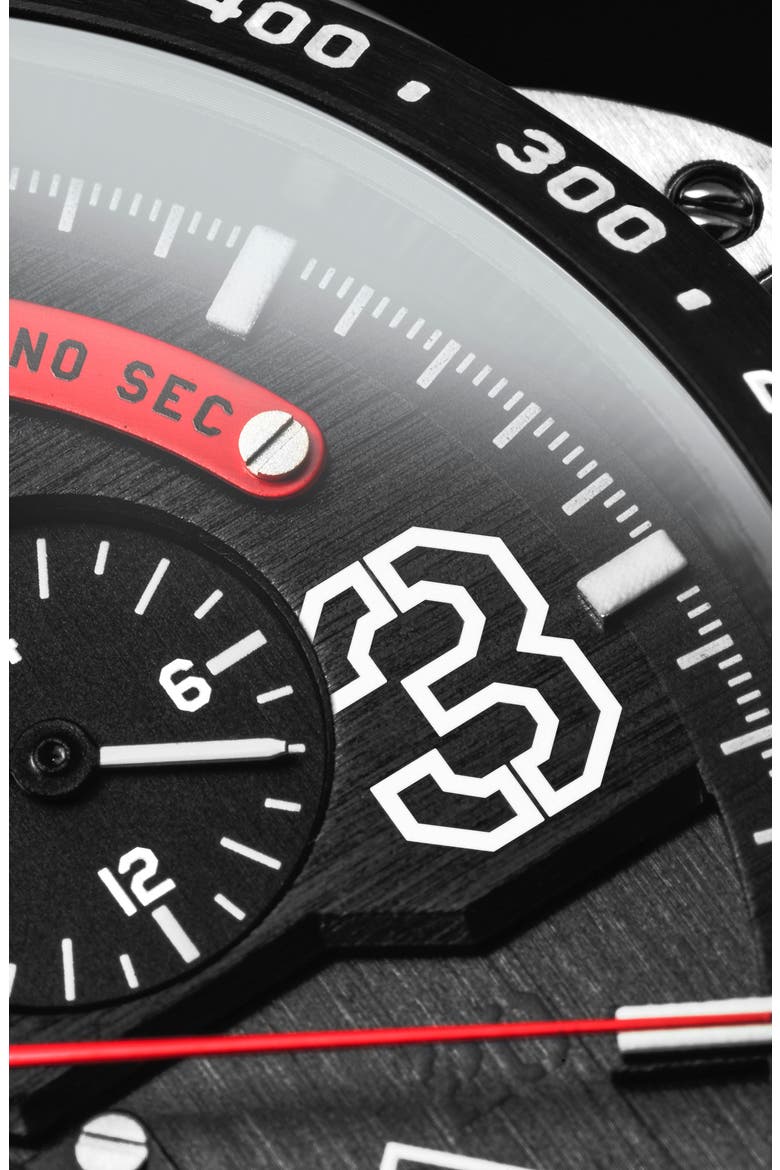 P-51 Mustang Blakeslee Chronograph Bracelet Watch, 43mm, Alternate, color, BLACK