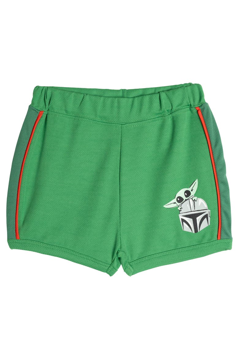 The Mandalorian Grogu Athletic 2-Piece Tee and Shorts Set, Alternate, color, Grogu Green