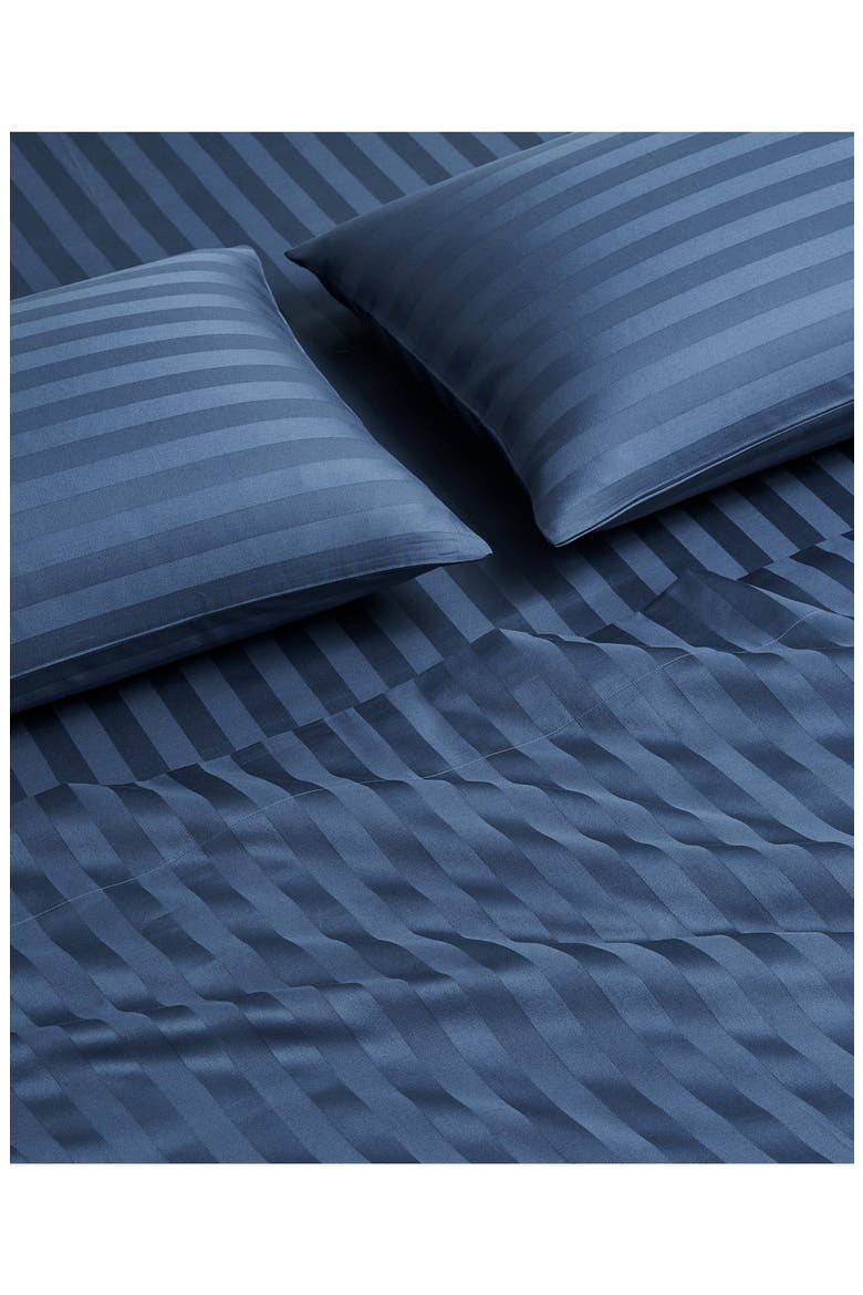 Regal Dreams 300 Thread Count Sateen Sheet Set., Alternate, color, NAVY