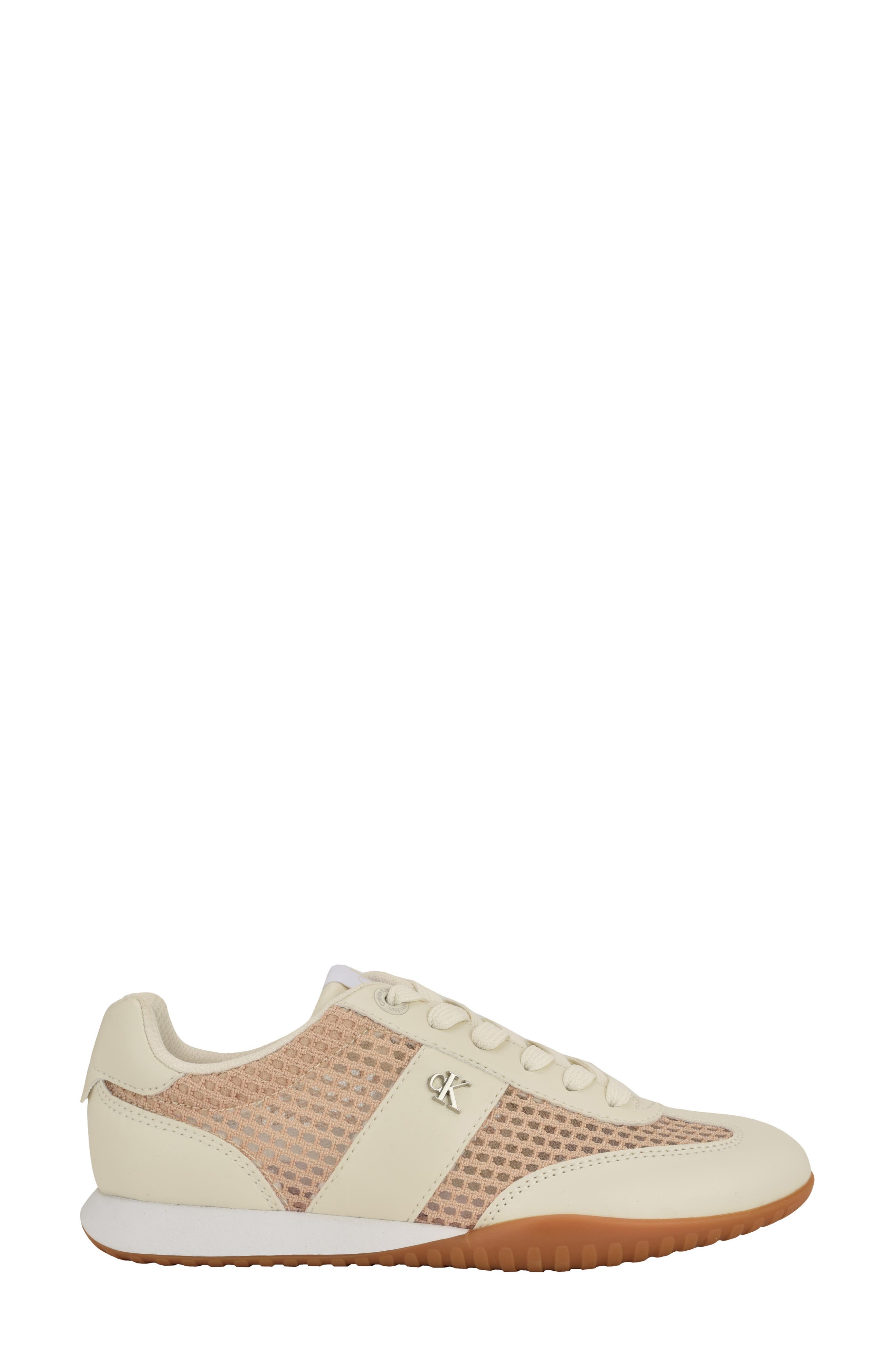 Harllow Low Top Sneaker, Alternate, color, WHITE/ BEIGE