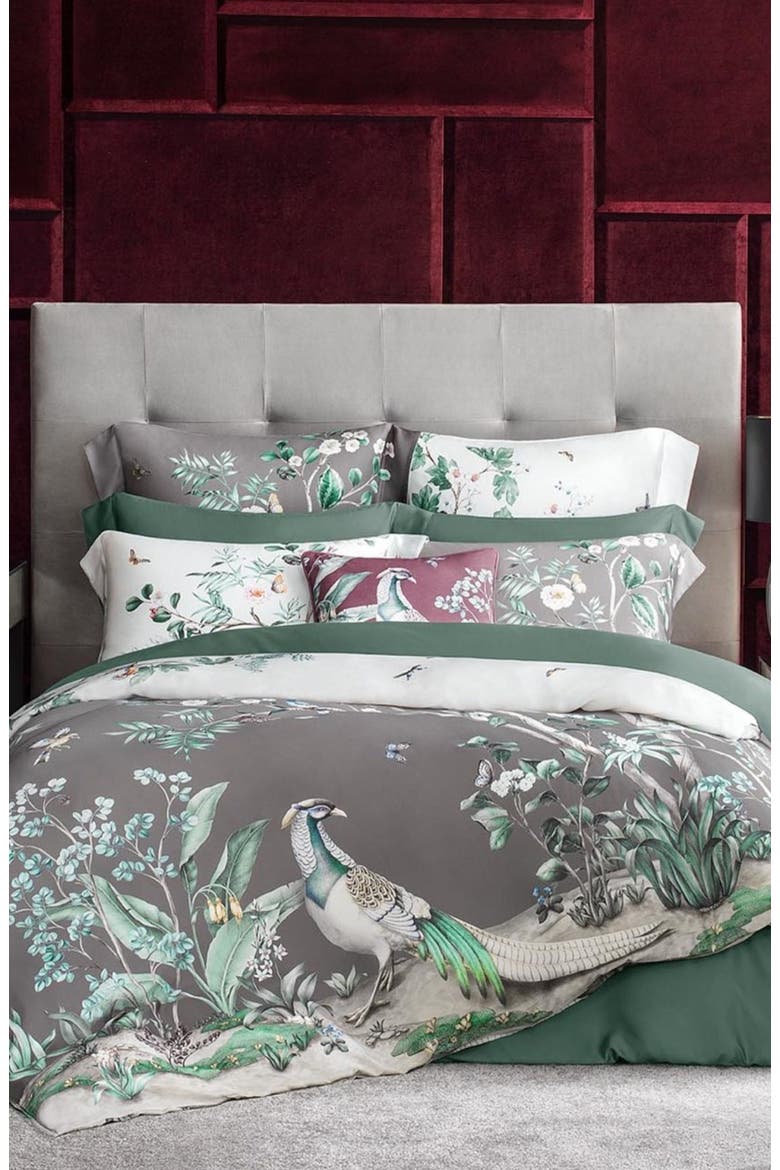 Alfabia duvet cover, Alternate, color, Grey