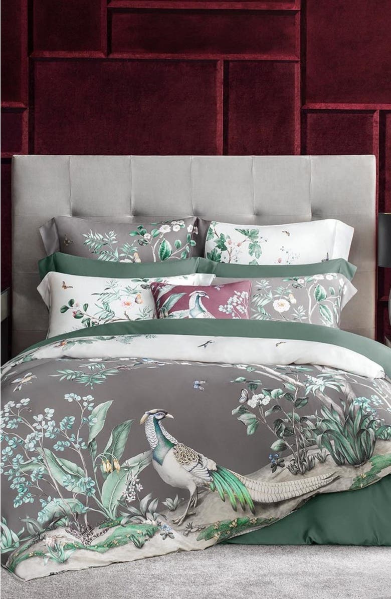 Togas Alfabia duvet cover, Alternate, color, Grey