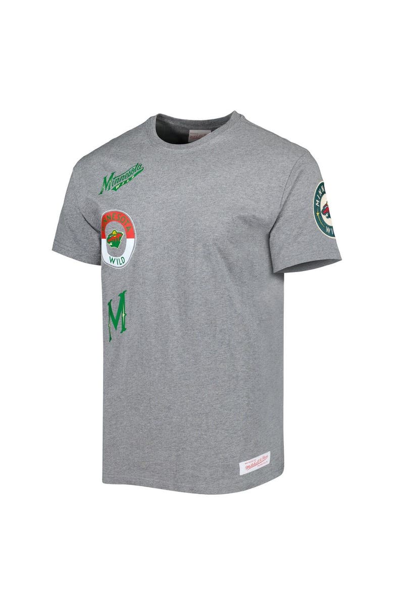 Mitchell & Ness Men's Mitchell & Ness Heather Gray Minnesota Wild City Collection T-Shirt, Alternate, color, Heather Gray