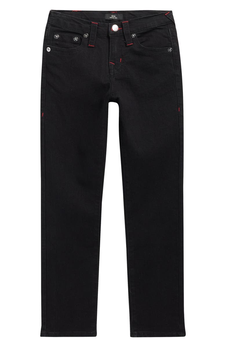 True Religion Kids' Geno Slim Fit Jeans, Main, color, Black