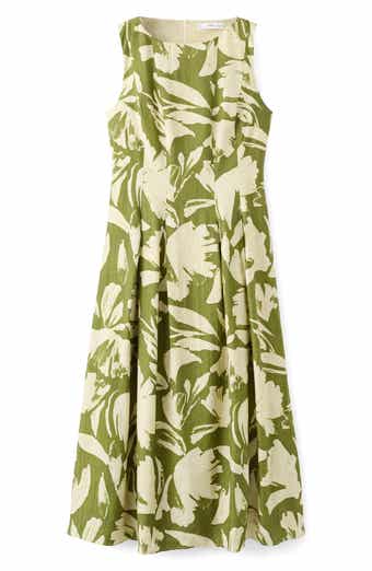 Floral Print Sleeveless Maxi Dress