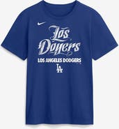 Nike Men's Nike Royal Los Angeles Dodgers City Connect Handwriting Club T-Shirt