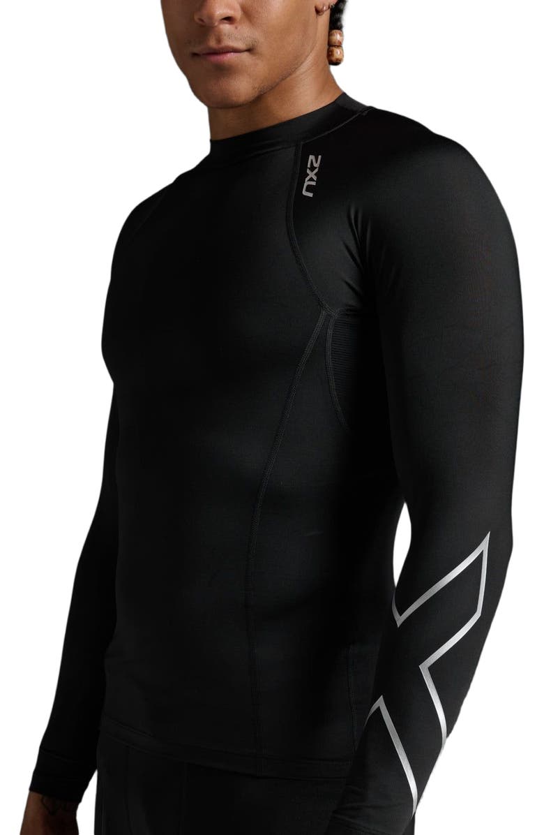 2XU Men's Ignition Shield Compression Tights, Alternate, color, Black/Silver