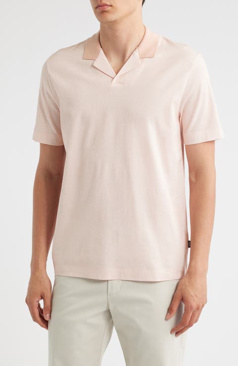 Pye Textured Johnny Collar Polo