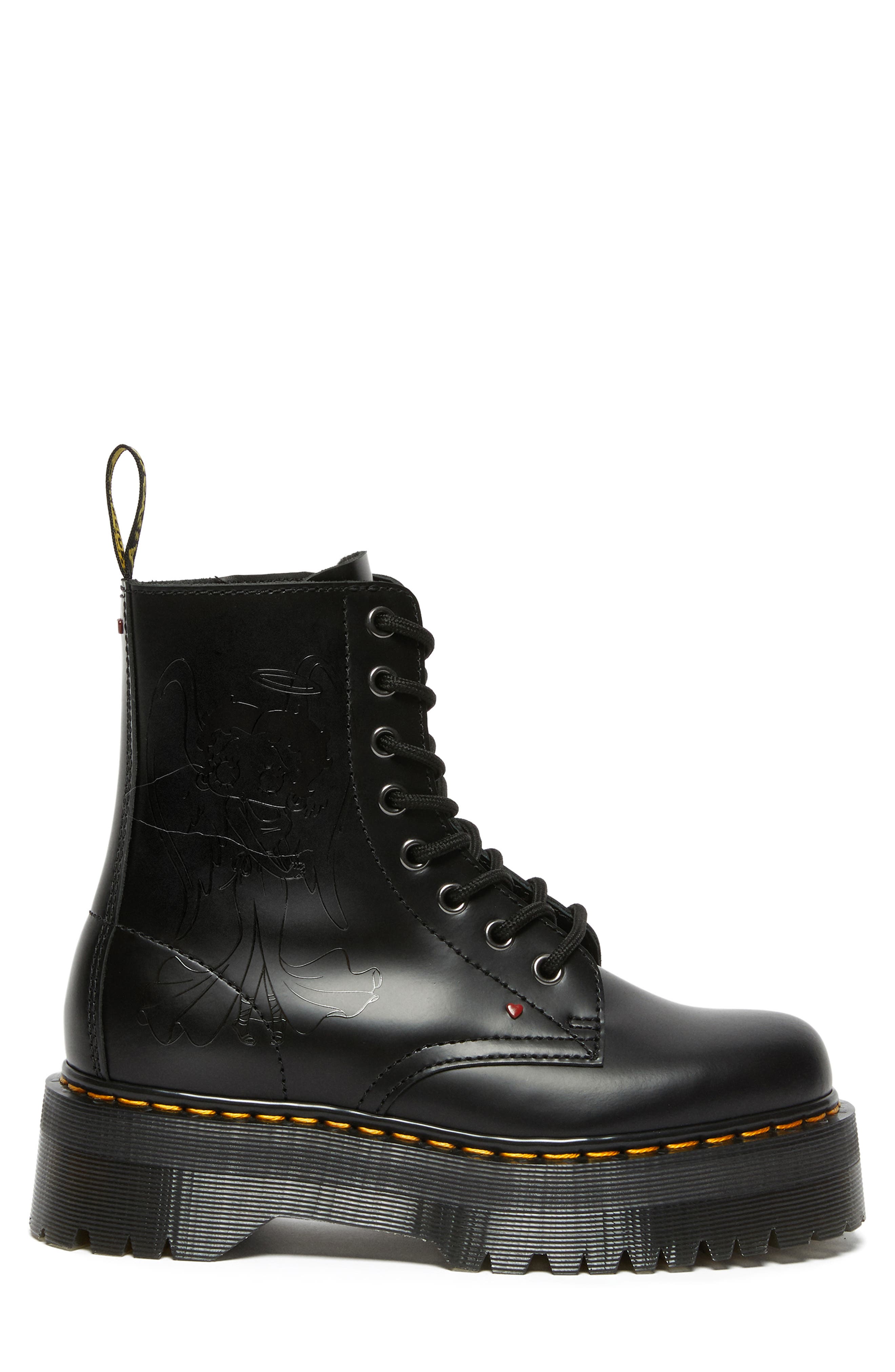 Dr. Martens Jadon Betty Boop Water Repellent Platform Boot, Alternate, color, 