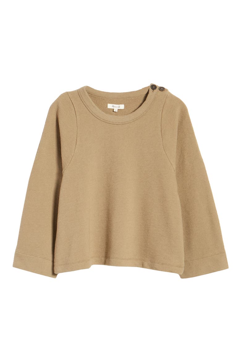 Shoulder Button Elbow Patch Top, Alternate, color, BRITISH SURPLUS