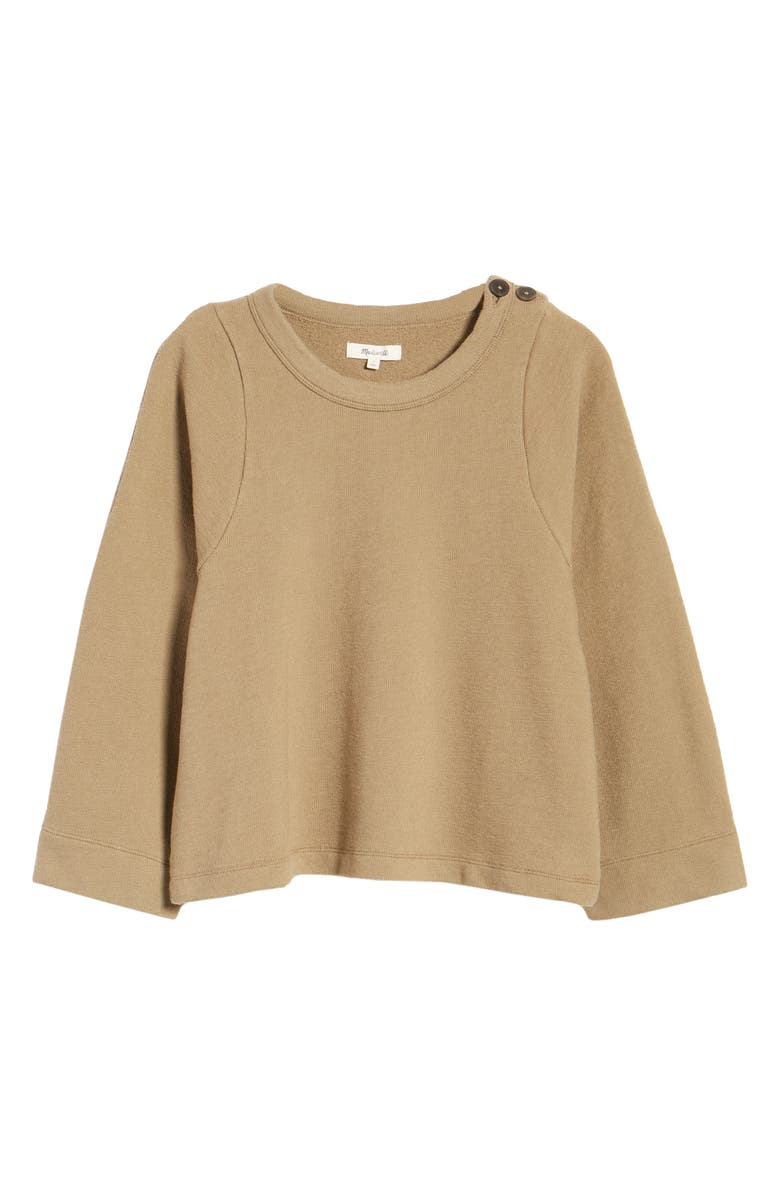 Madewell Shoulder Button Elbow Patch Top, Alternate, color, 