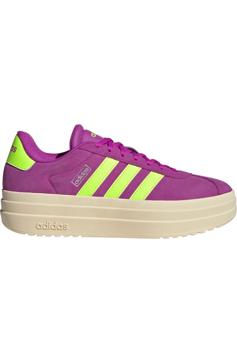 adidas VL Court Bold Platform Sneaker, Alternate, color, Flash Pink/ Lemon/ Silver Met.