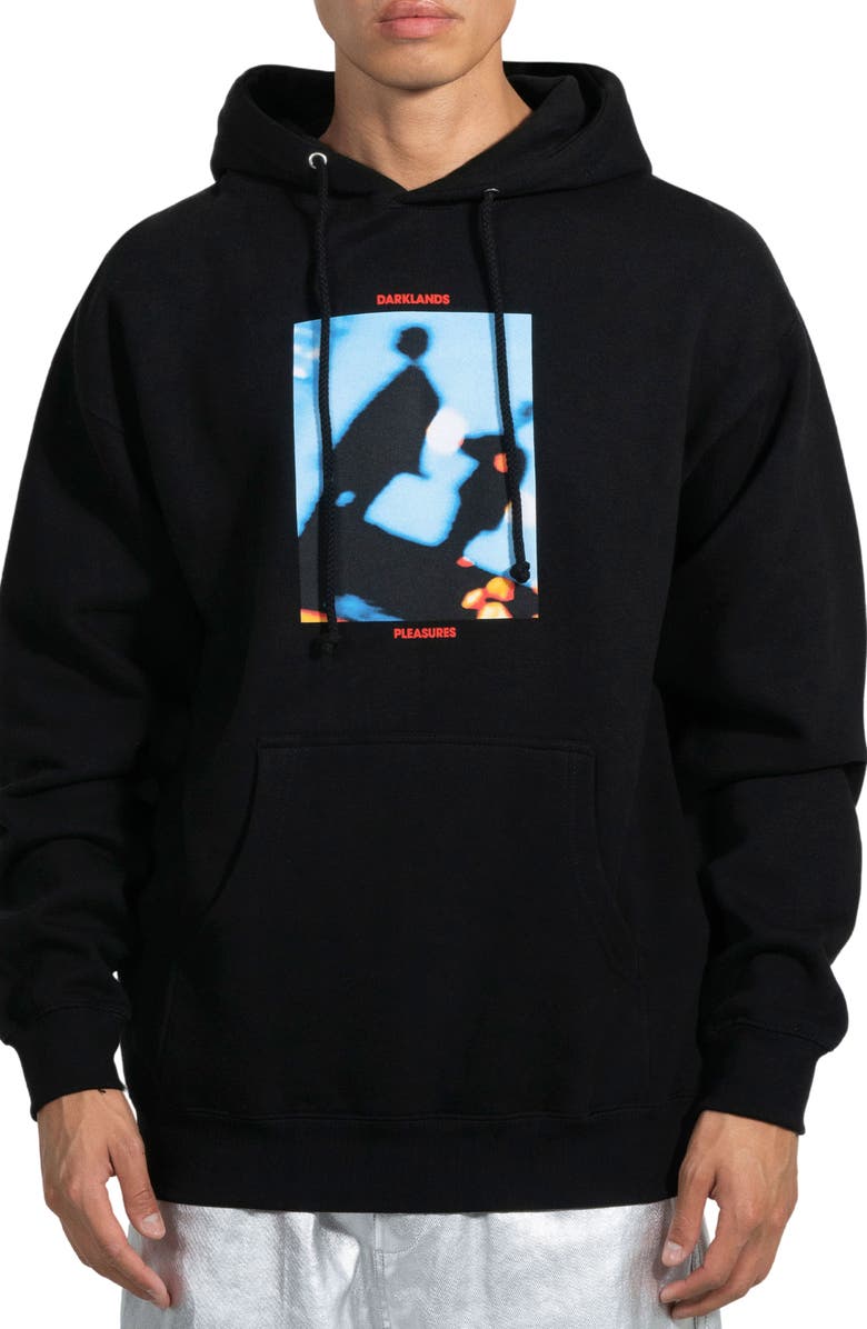 PLEASURES Darklands Oversize Graphic Hoodie, Main, color,