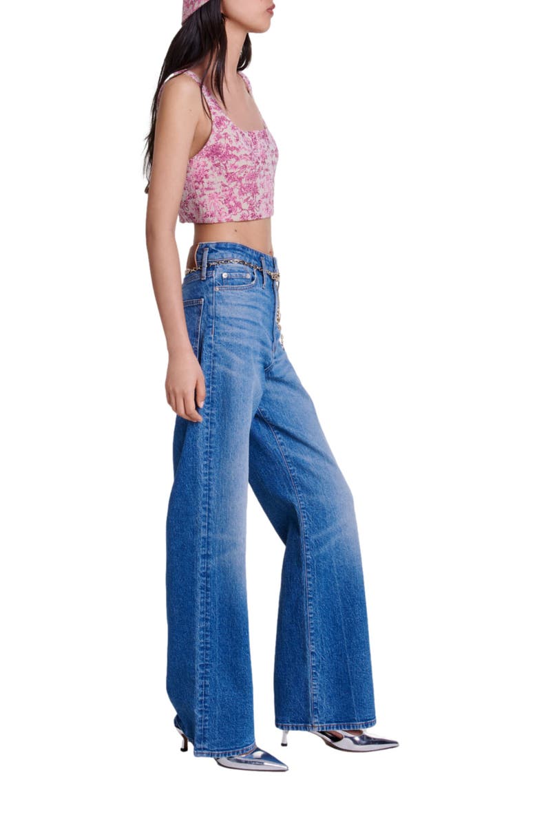 maje Crop top, Alternate, color, 