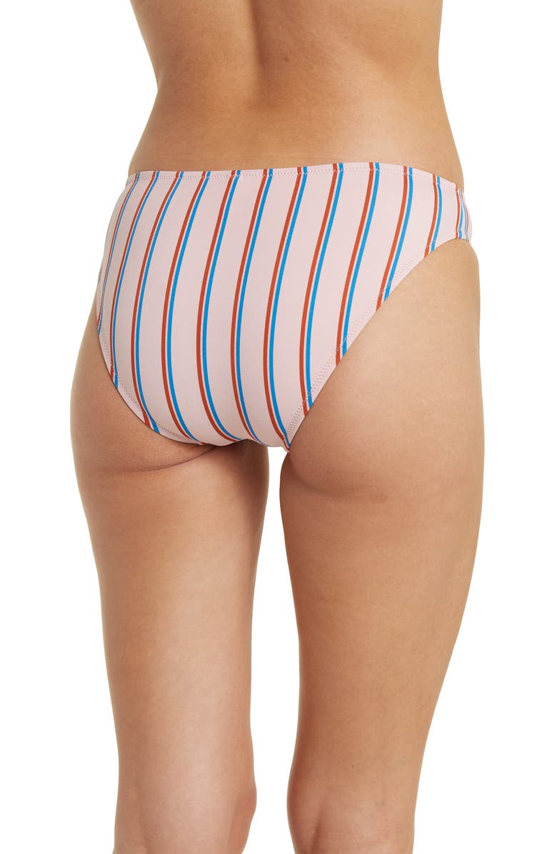 Madewell Second Wave Classic Paseo Stripe Bikini Bottoms, Alternate, color, 
