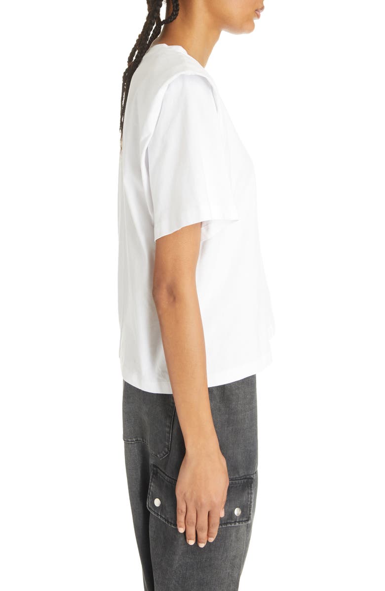 Isabel Marant Zelitos Short Sleeve Cotton T-Shirt, Alternate, color,