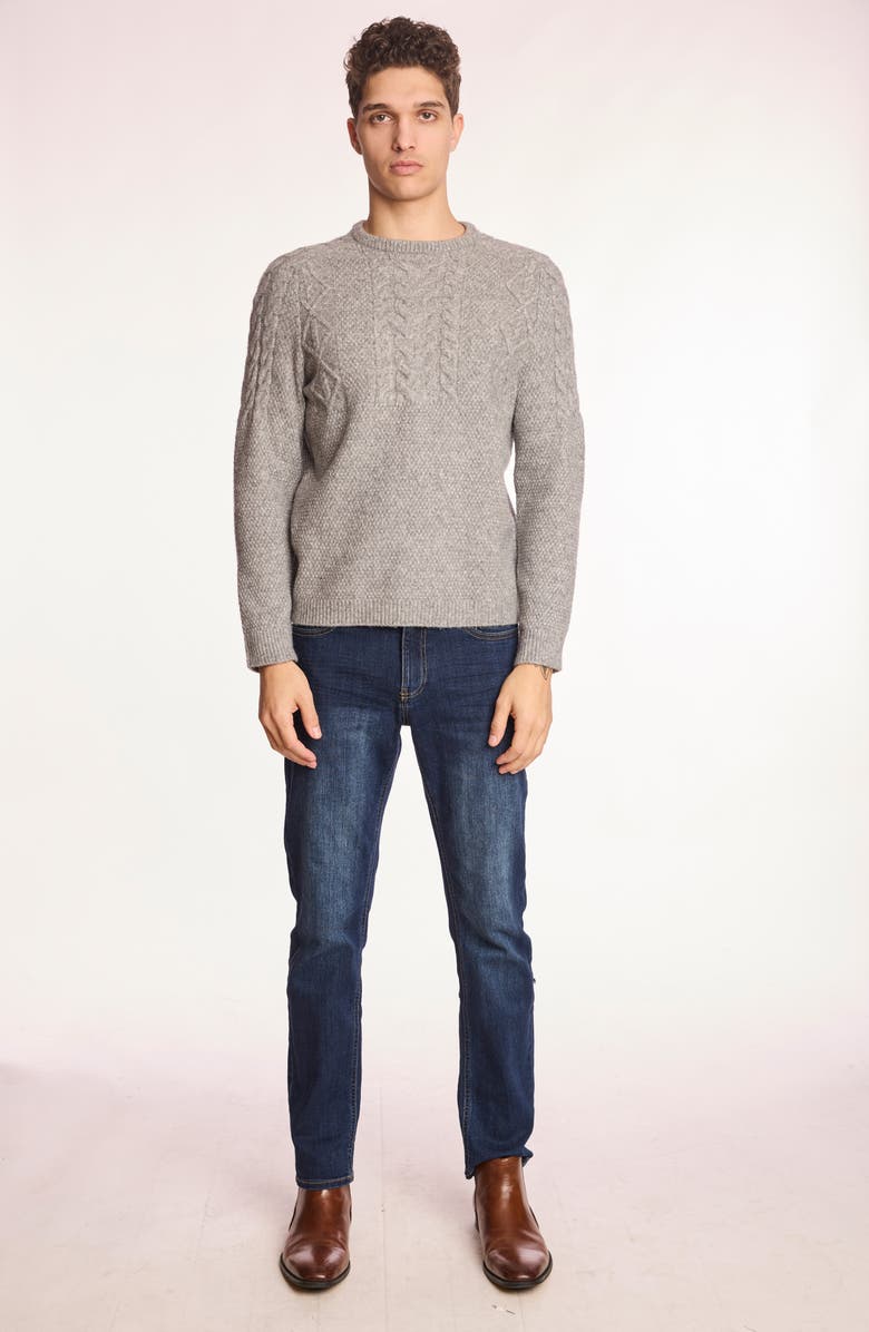 PAISLEY & GRAY Crewneck Sweater, Alternate, color, Smoke