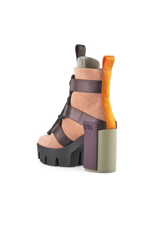 United Nude Grip Nomad Mid Platform Lug Bootie In Canyon