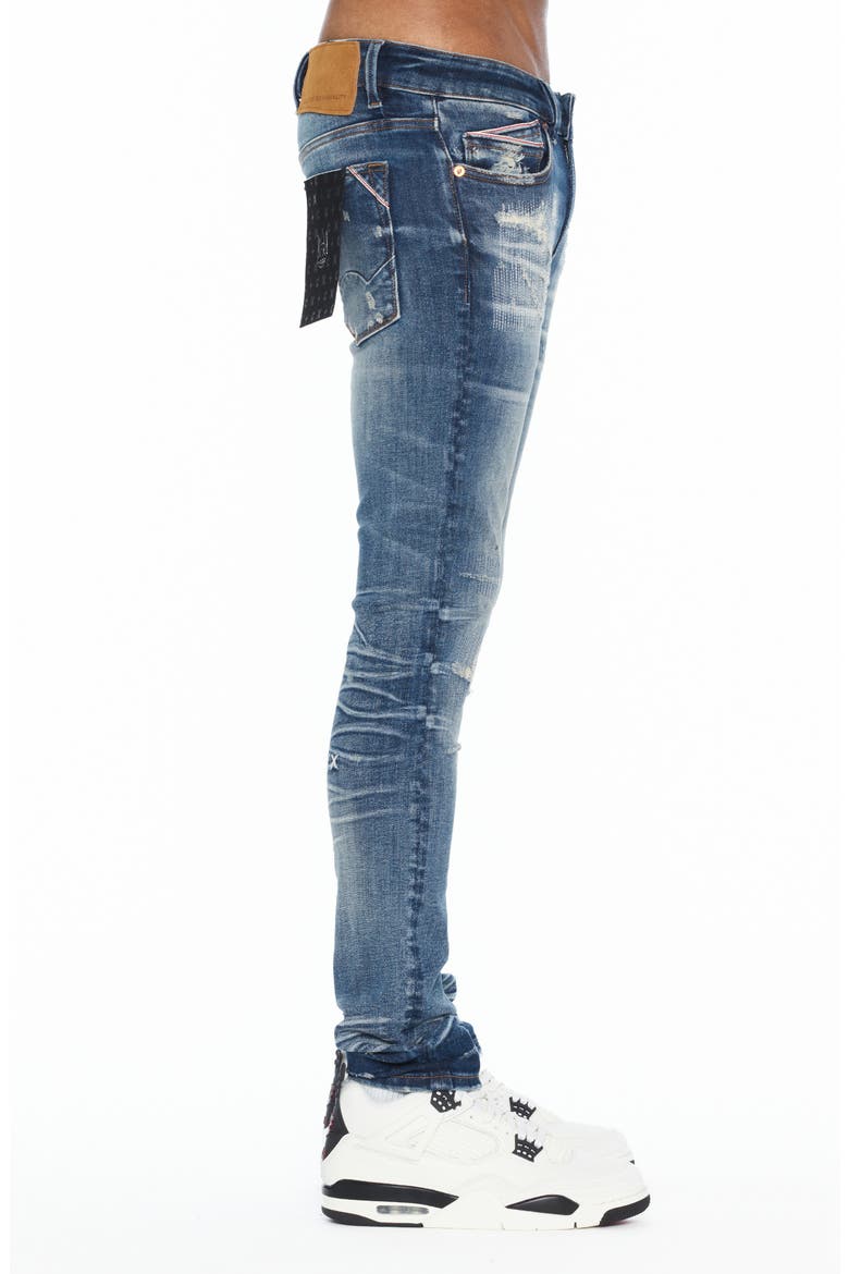 Punk 601 Super Skinny Distressed Jeans, Alternate, color, SPRUCE