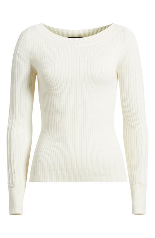 Paige Rhyse Rib Sweater In White