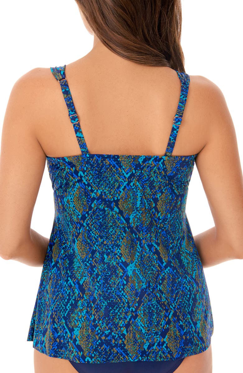 Miraclesuit<sup>®</sup> Basilisk Plunge Underwire Tankini Top, Alternate, color, 