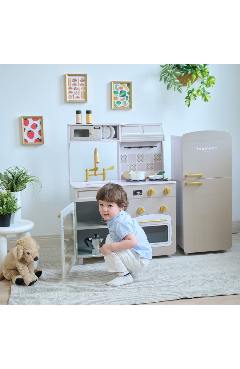 Teamson Kids Little Chef Normandie Play Kitchen & Accessories, Alternate, color, Green